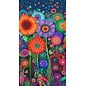 TIMELESS TREASURES JUBILANT FLOWER PANEL 24"X 45"