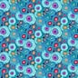 TIMELESS TREASURES BLUE ABSTRACT FLORAL  1/2 YARD
