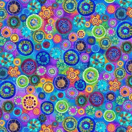 TIMELESS TREASURES BLUE PRISM  1/2 YARD