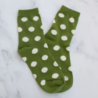 TEXTURED POLKA DOT SOCKS - COLOR CHOICES
