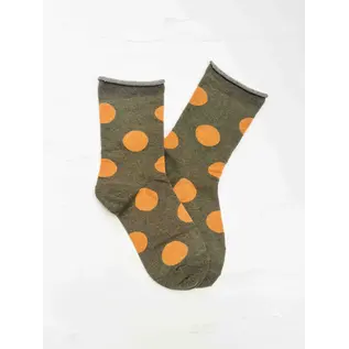 BIG DOT ROLL TOP SOCK - COLOR CHOICES