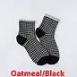 CHECKS ROLL TOP SHORTIE SOCK - COLOR CHOICES