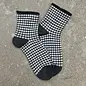 CHECKS ROLL TOP SHORTIE SOCK - COLOR CHOICES