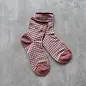 CHECKS ROLL TOP SHORTIE SOCK - COLOR CHOICES