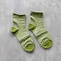 CHECKS ROLL TOP SHORTIE SOCK - COLOR CHOICES