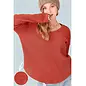 LOOSE WAFFLE KNIT TOP - 2 COLORS