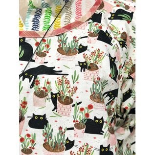 KAMALA DESIGNS LILY TOP - NIGEL THE BLACK CAT