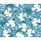 PEACE  DOVES FABRIC- 1/2 yard