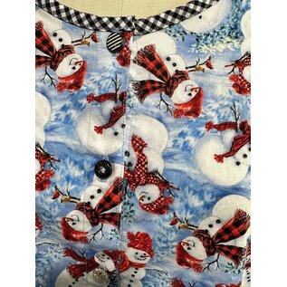 SNOW FOLKS FABRIC- 1/2 yard