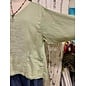 DRAPED COTTON TUNIC - SOFT OLIVE