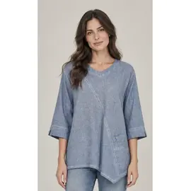 ANGLE TUNIC BLUESTONE WEAVE