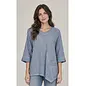 ANGLE TUNIC BLUESTONE WEAVE