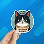 I AM YOUR BOSS CAT  STICKER
