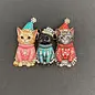 3 CHRISTMAS KITTIES PIN