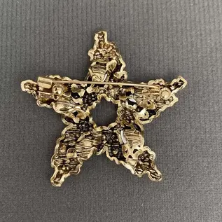 JEWELED STAR PIN