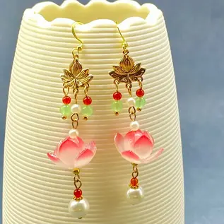 DELICATE LOTUS EARRINGS