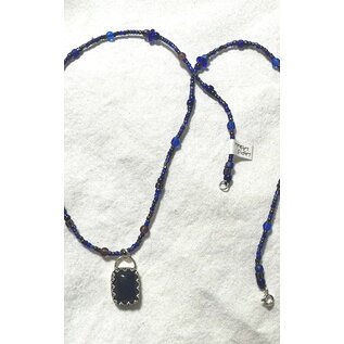 Seismic Silver HANDMADE LAPIS NECKLACE