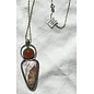 Seismic Silver HANDMADE CARNELIAN / AGATE PENDANT