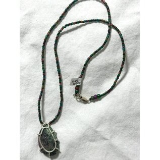 Seismic Silver HANDMADE RUBY ZOISITE NECKLACE