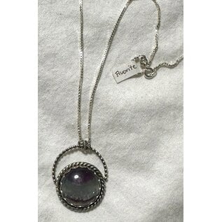 Seismic Silver HANDMADE FLUORITE NECKLACE