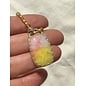 Seismic Silver HANDMADE DYED QUARTZ PENDANT
