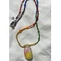 Seismic Silver HANDMADE DYED QUARTZ PENDANT