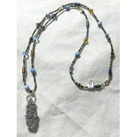 Seismic Silver HANDMADE GRAPE AGATE NECKLACE