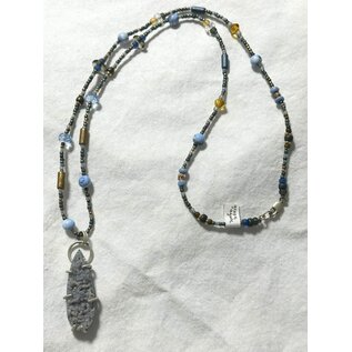Seismic Silver HANDMADE GRAPE AGATE NECKLACE