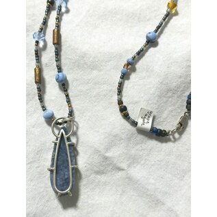 Seismic Silver HANDMADE GRAPE AGATE NECKLACE
