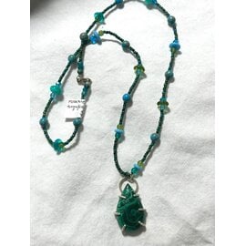 Seismic Silver HANDMADE MALACHITE PENDANT