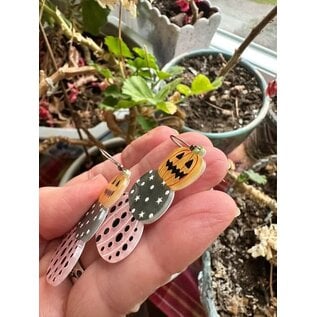 PASTEL STACKED PUMPKIN EARRINGS