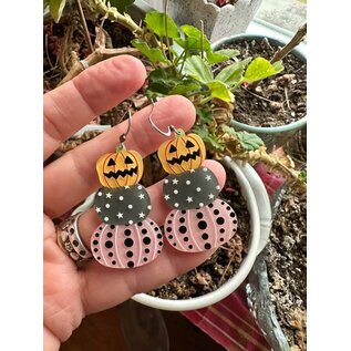 PASTEL STACKED PUMPKIN EARRINGS