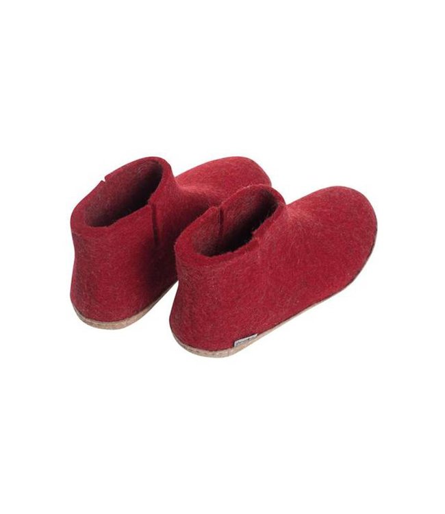 Glerups Boots Leather Sole Red