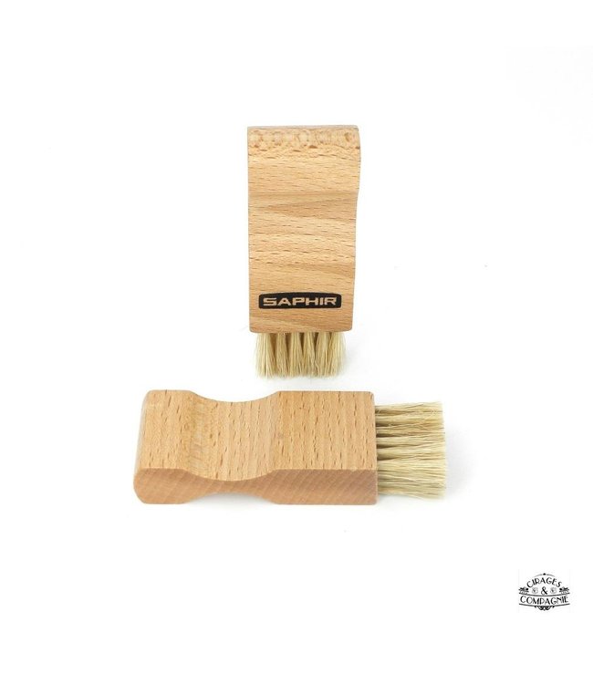 Saphir Brosse crin de cheval Naturel 18cm  Tony Pappas - Tony Pappas -  Magasin de bottes et chaussures