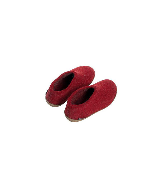 Glerups Kids Shoes Leather Sole Red