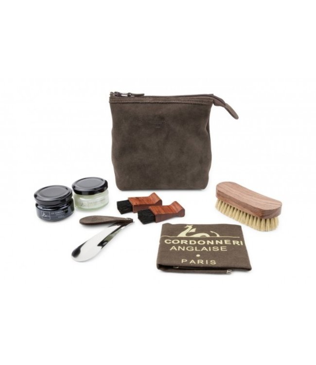 Saphir La Cordonnerie Anglaise Trousse à Cirage Biarritz Veau Velours