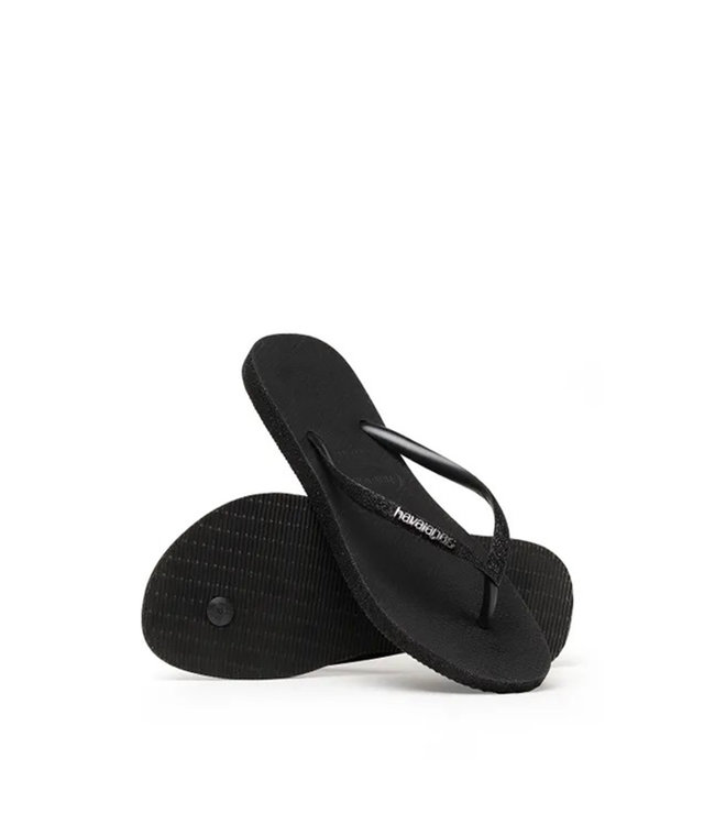 black flip flops with sparkles