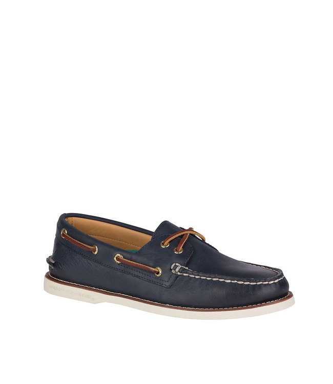 Sperry Authentic Original Gold 2-Eye Navy