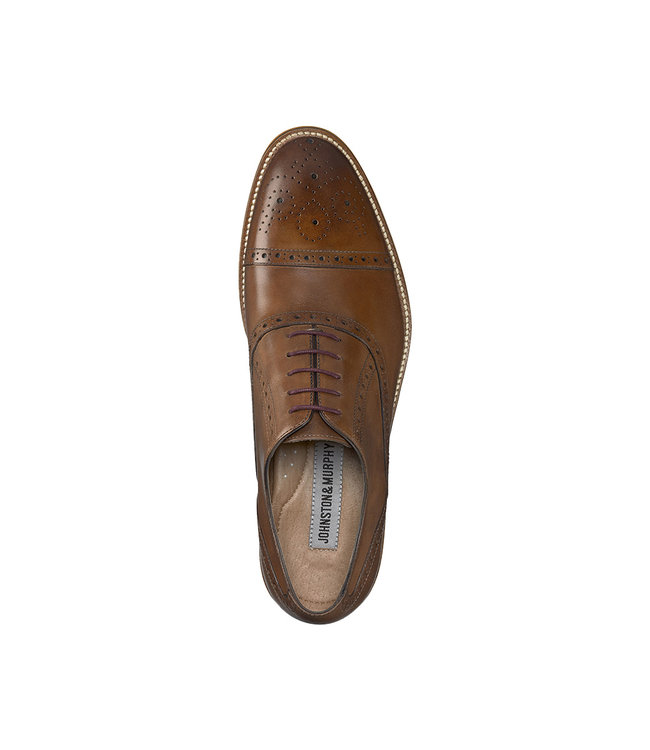 Johnston & Murphy Conard Cap Toe Tan