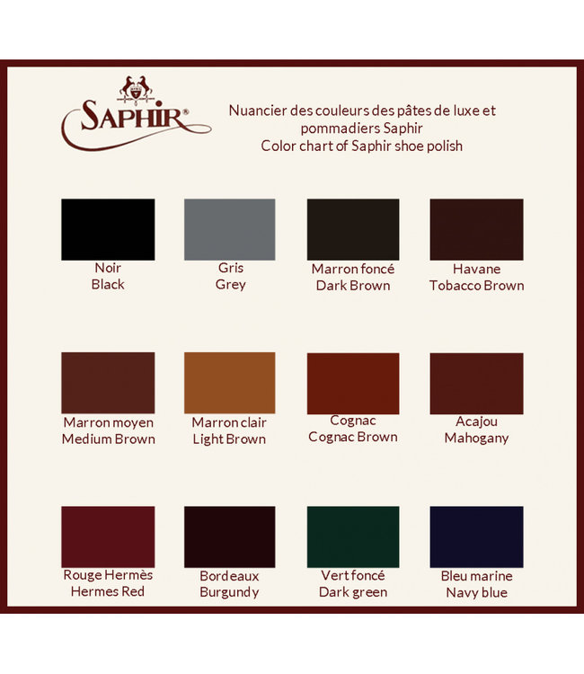 Saphir Medaille d'Or 1925 Pâte de Luxe 100ml