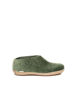 Glerups Shoes Leather Sole Forest Green