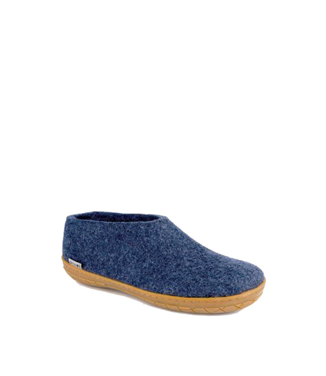 Glerups Shoes Rubber Sole Blue Denim