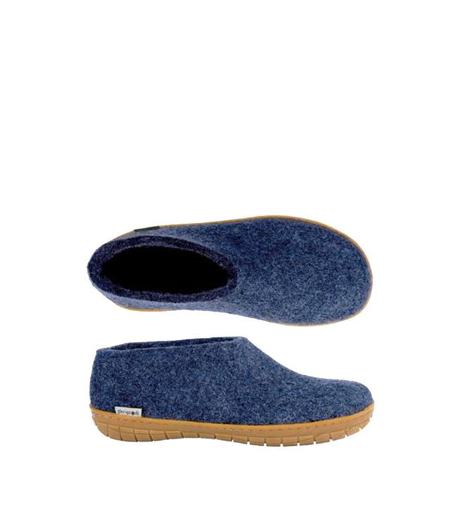 Glerups Shoes Semelle Caoutchouc Bleu Denim