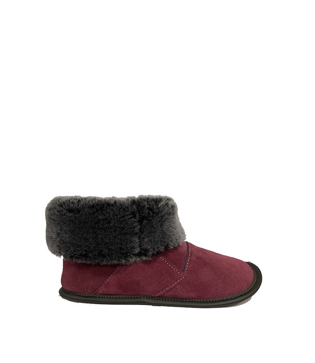 Reversed Sheepskin Bootie Slippers