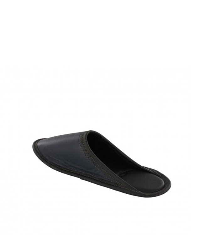 Garneau All Leather Mule Navy