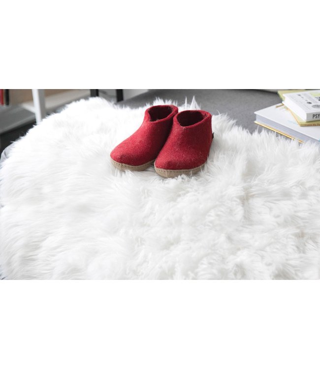 Glerups Kids Shoes Leather Sole Red