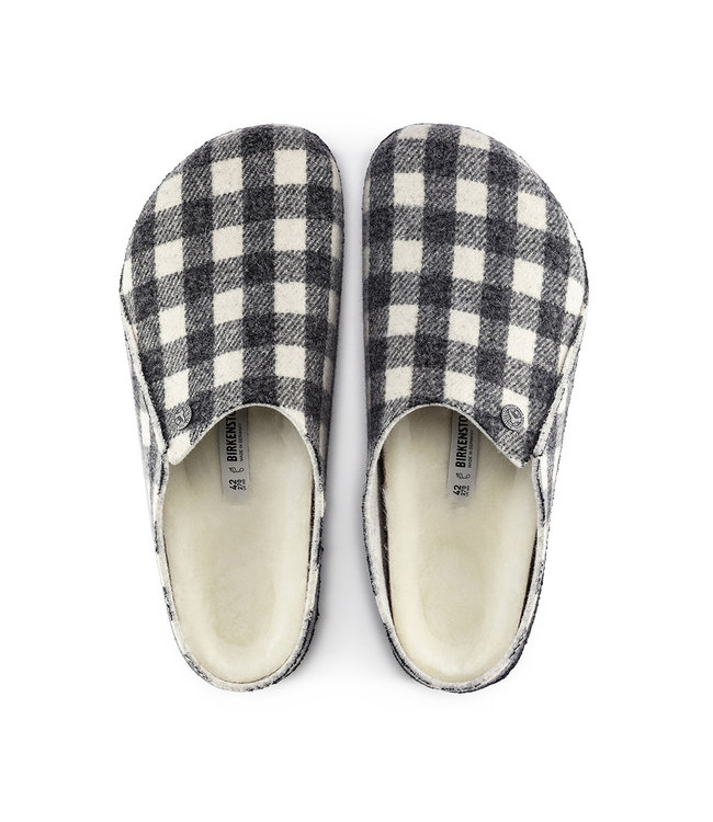 Birkenstock Zermatt Carreaux Noir/Blanc