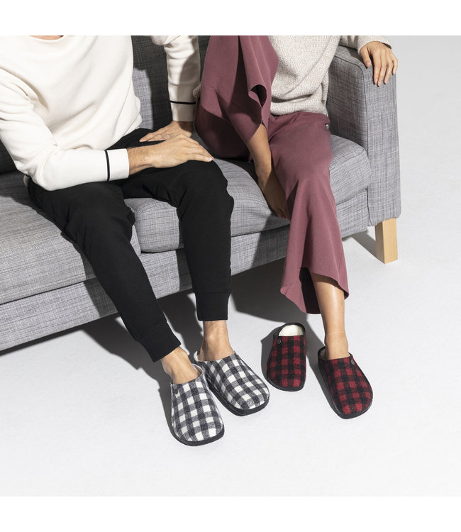 Birkenstock Zermatt Red/Black Plaid
