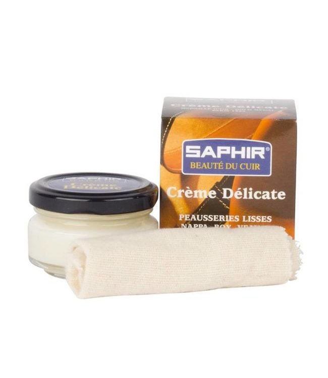 Crème delicate pour cuir 50 ml + chamoisine SAPHIR