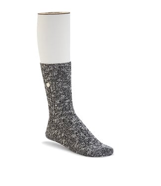 Birkenstock Women's Cotton Slub Socks  Black / White